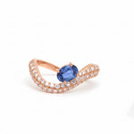 Blue Sapphire Diamond Ring