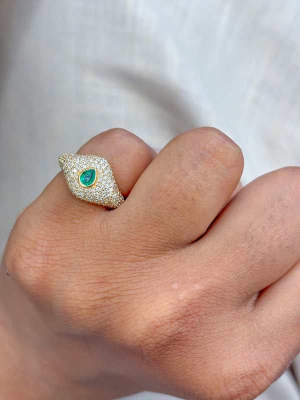Diamond Emerald Ring