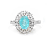 Paraiba Tourmaline Diamond Ring
