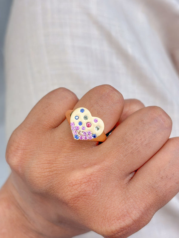 Rainbow Sapphire Ring