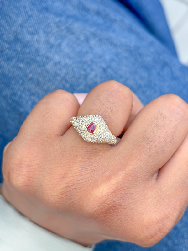 Diamond Ruby Ring