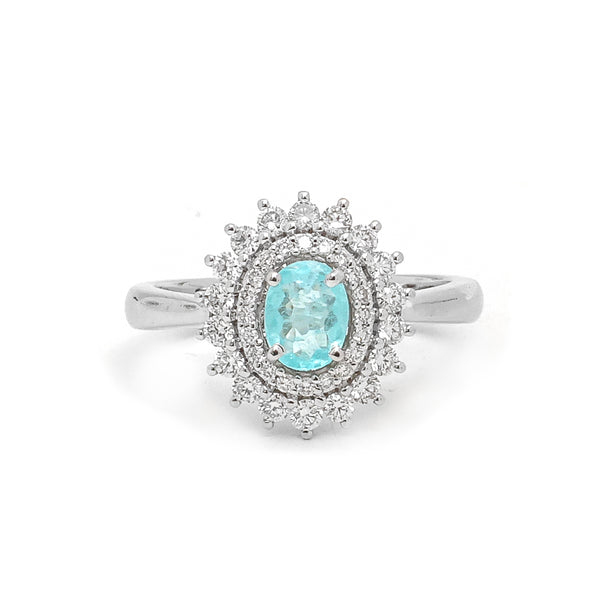 Diamond Paraiba Tourmaline Ring