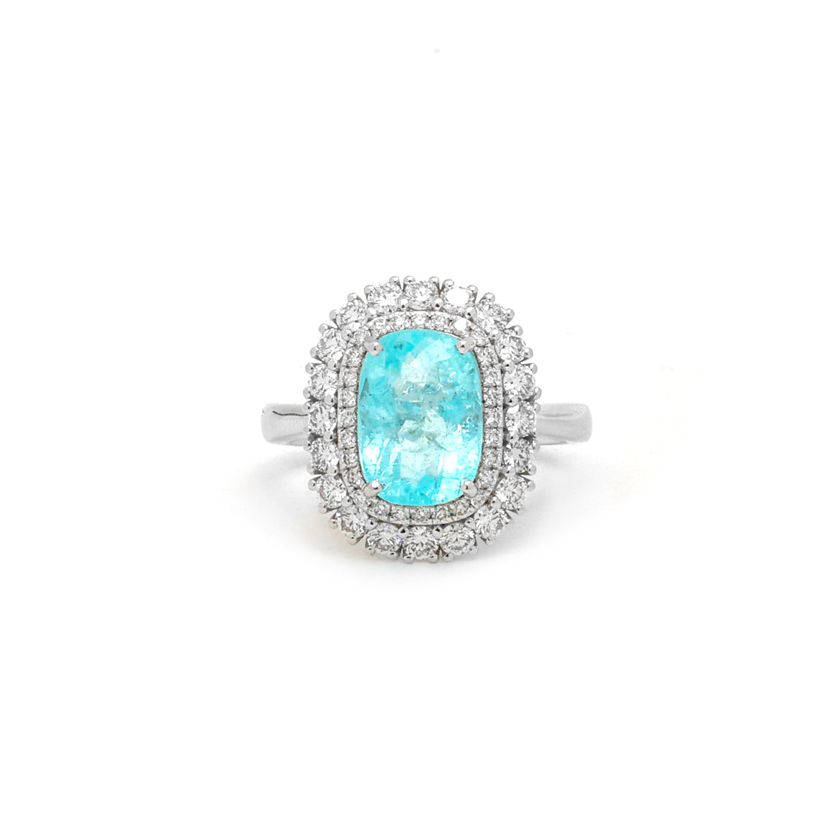 Paraiba Tourmaline Diamond Ring