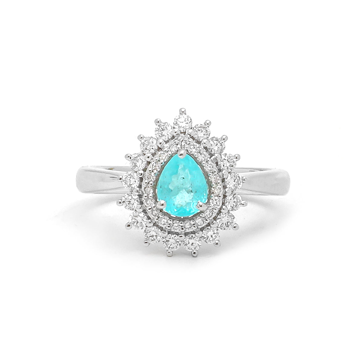 Paraiba Tourmaline Diamond Ring