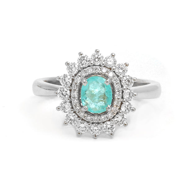 Diamond Paraiba Tourmaline Ring