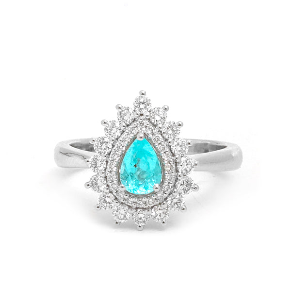 Diamond Paraiba Tourmaline Ring