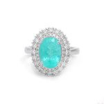 Paraiba Tourmaline Diamond Ring