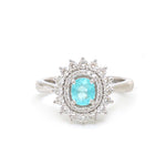 Diamond Paraiba Tourmaline Ring