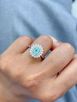 Diamond Paraiba Tourmaline Ring