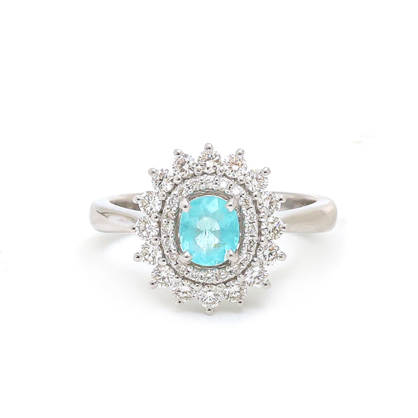 Diamond Paraiba Tourmaline Ring