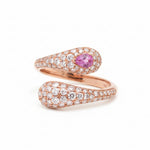 Pink Sapphire Diamond Ring