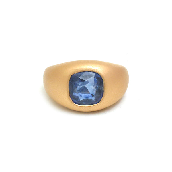 Blue Sapphire Pinky Ring