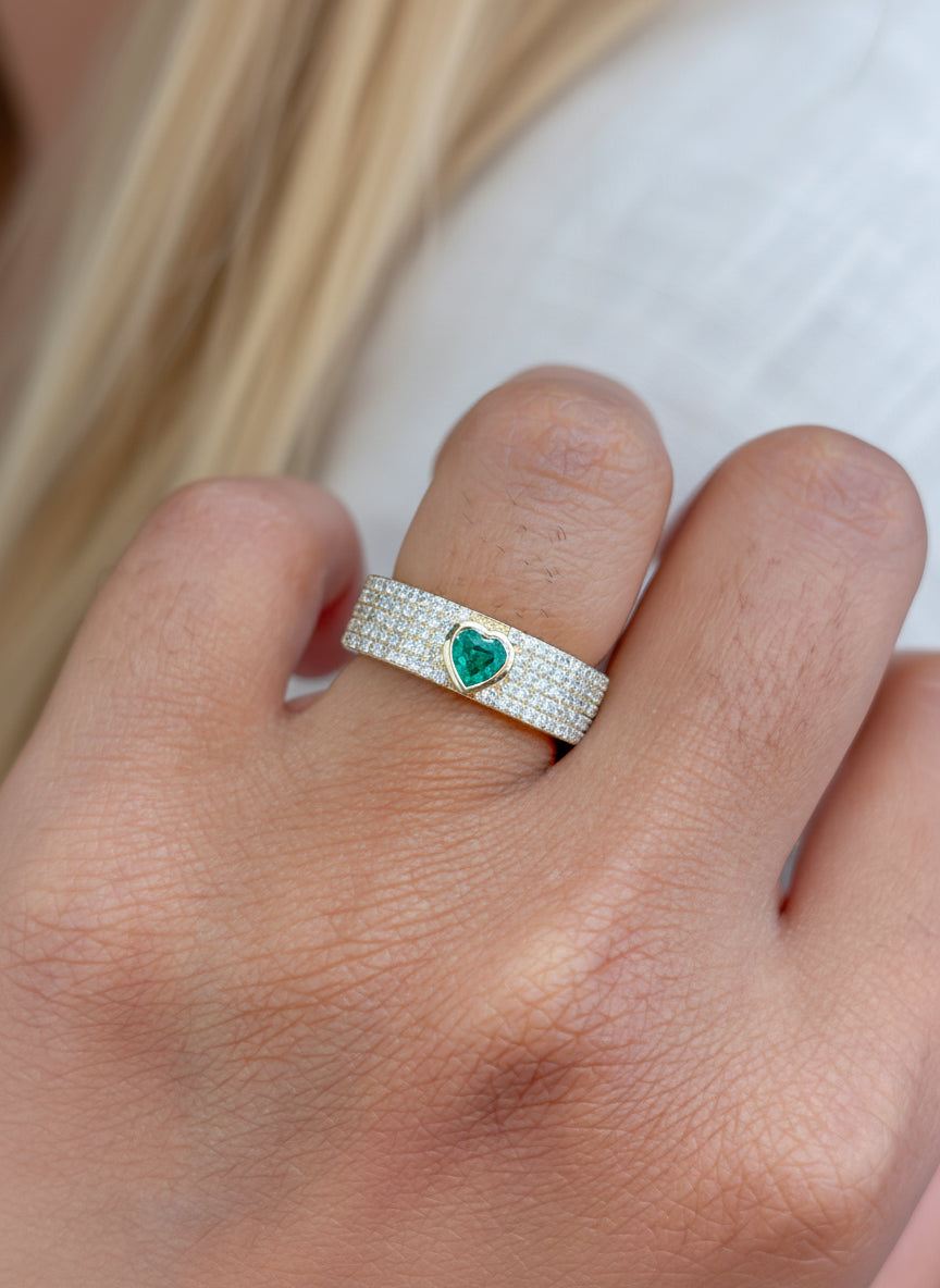 Diamond Emerald Ring
