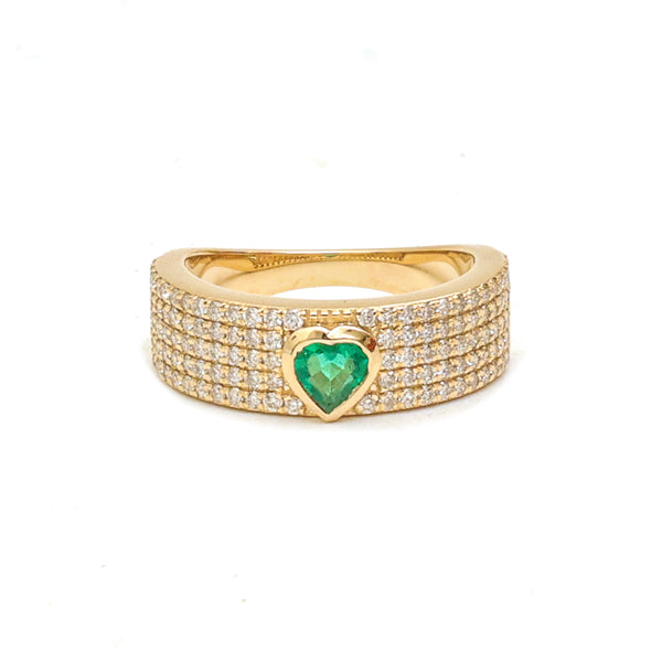 Diamond Emerald Ring