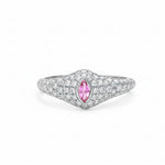 Diamond Pink Sapphire Ring