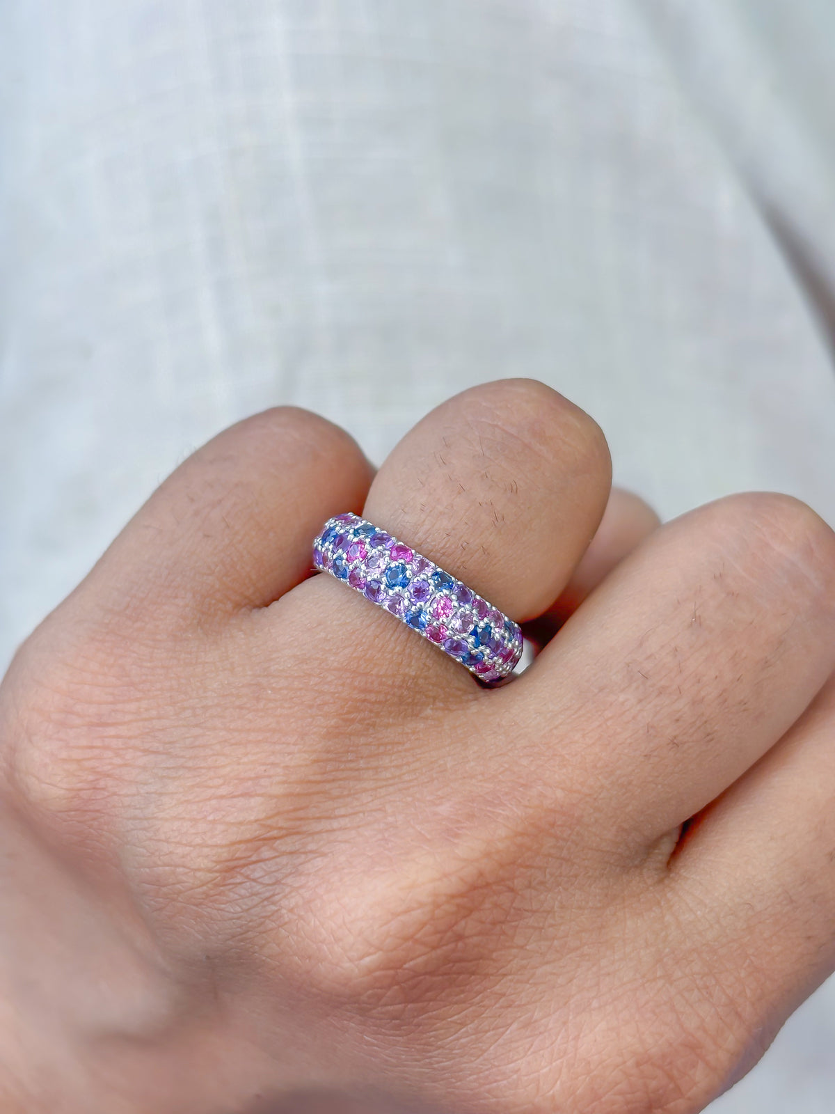 Rainbow Sapphire Ring