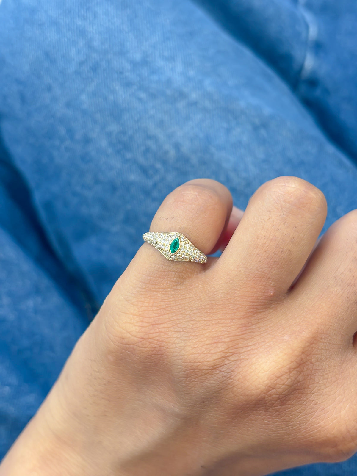 Diamond Emerald Ring
