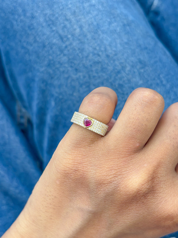 Diamond Ruby Ring