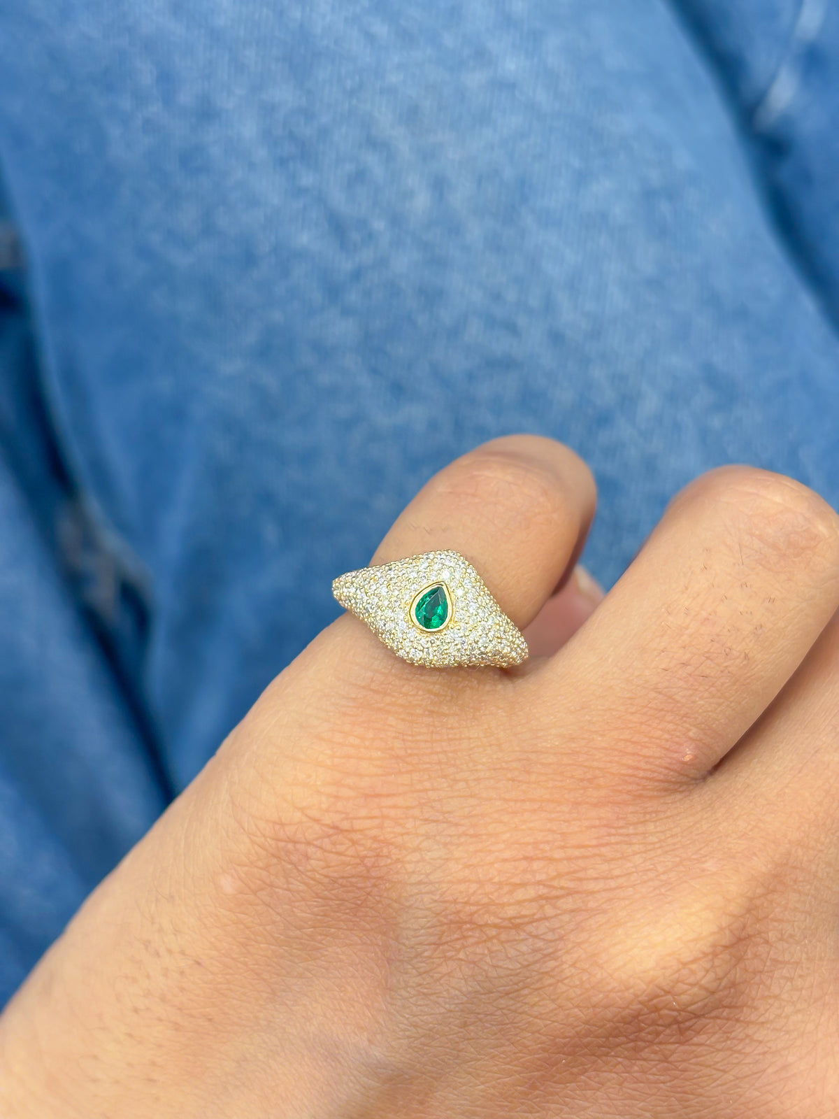 Diamond Emerald Ring
