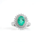 Colombian Emerald Diamond Ring