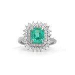 Colombian Emerald Diamond Ring