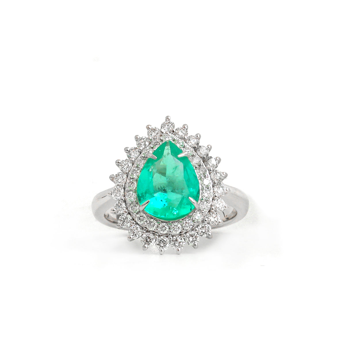 Colombian Emerald Diamond Ring
