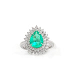 Colombian Emerald Diamond Ring
