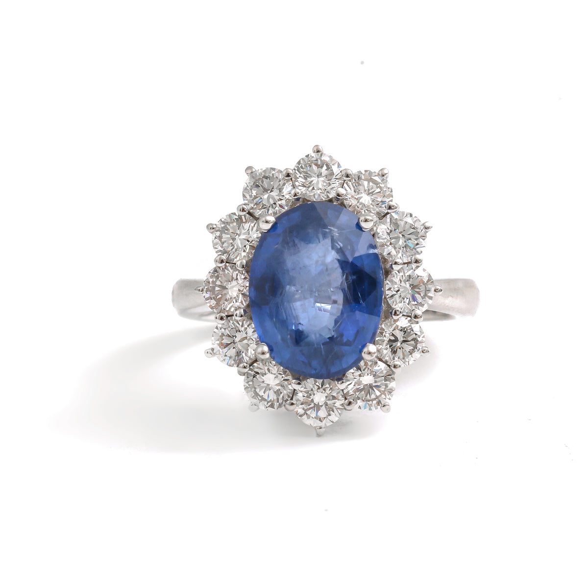 Blue Sapphire Diamond Ring