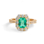 Colombian Emerald Diamond Ring