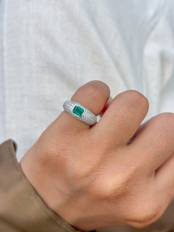 Diamond Emerald Ring