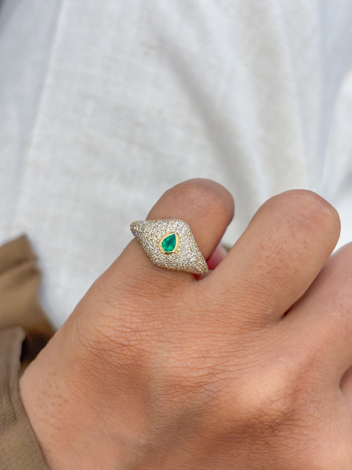 Diamond Emerald Ring
