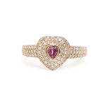 Diamond Pink Sapphire Ring