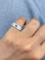 Blue Sapphire Diamond Ring