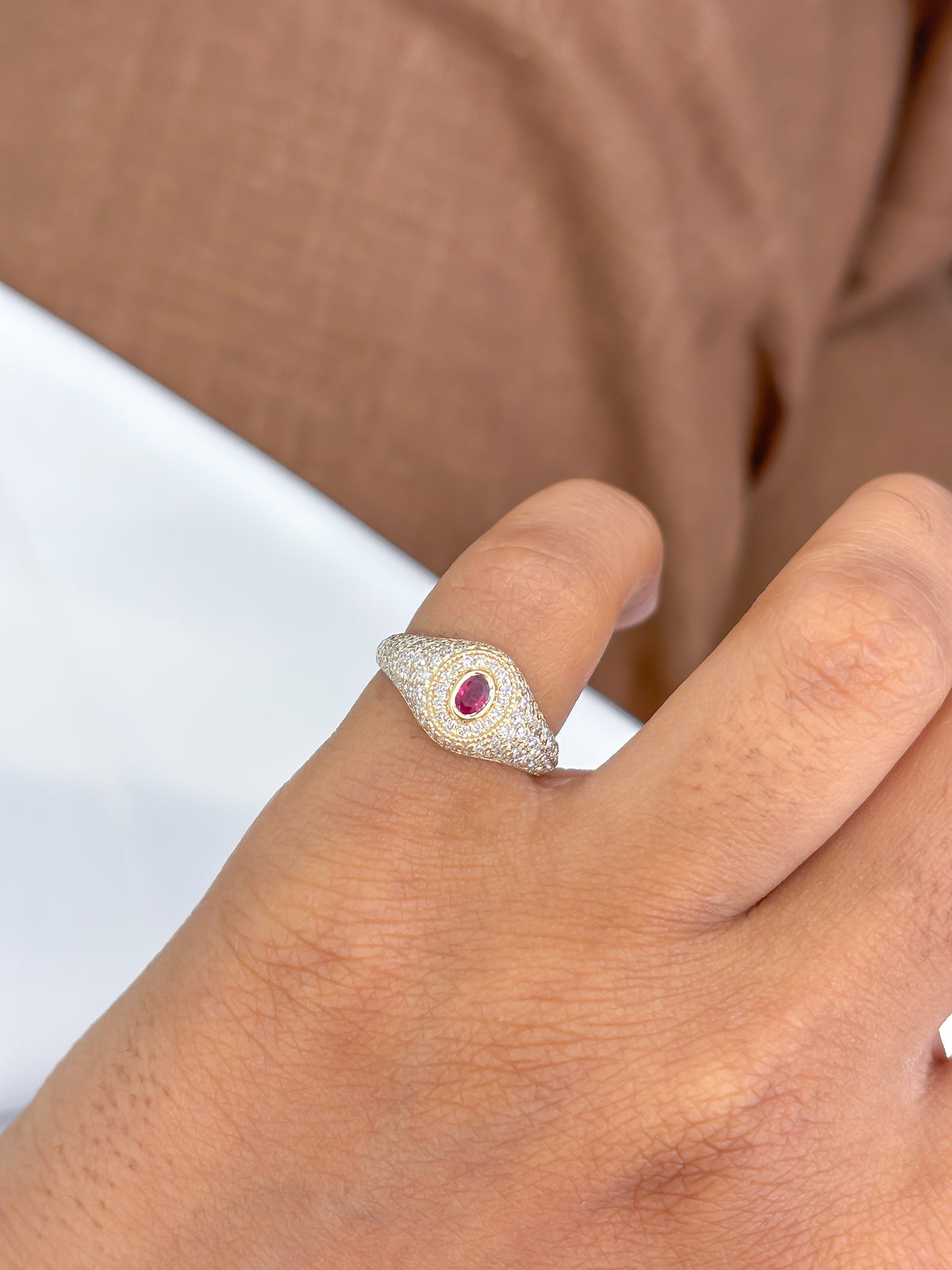 Diamond Ruby Ring