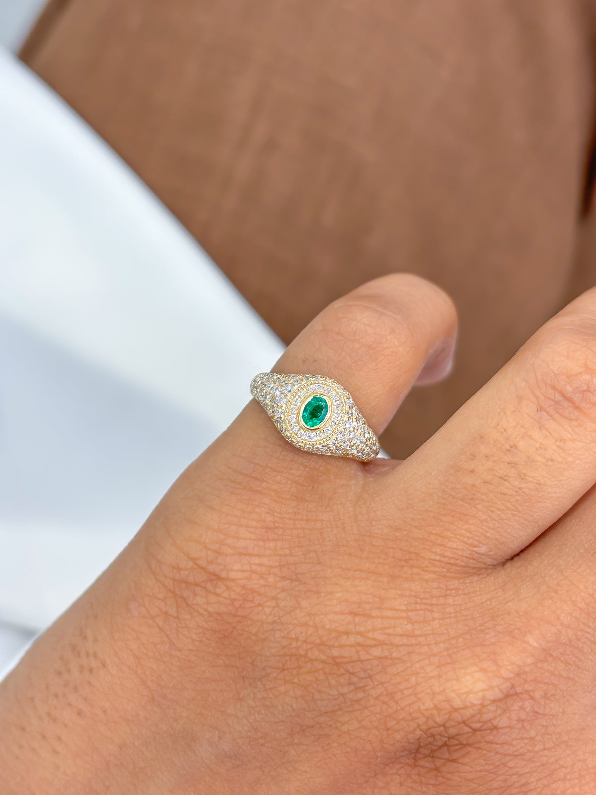 Diamond Emerald Ring