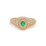 Diamond Emerald Ring