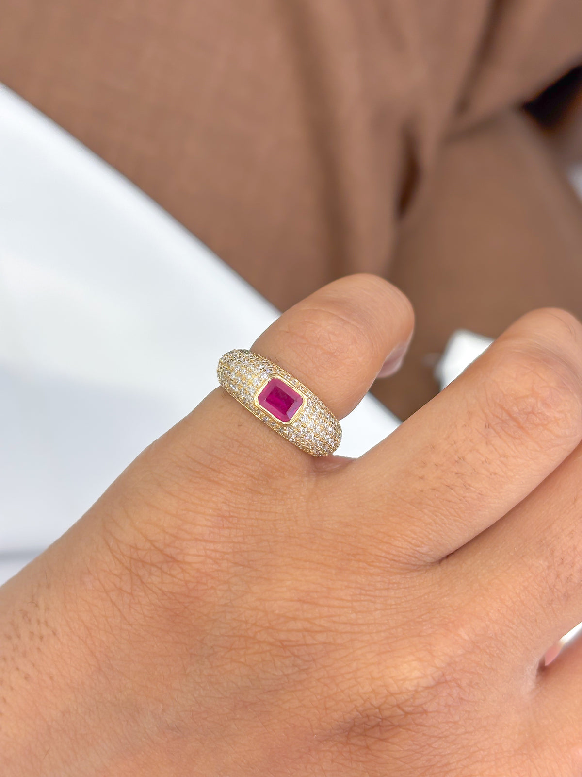 Diamond Ruby Ring