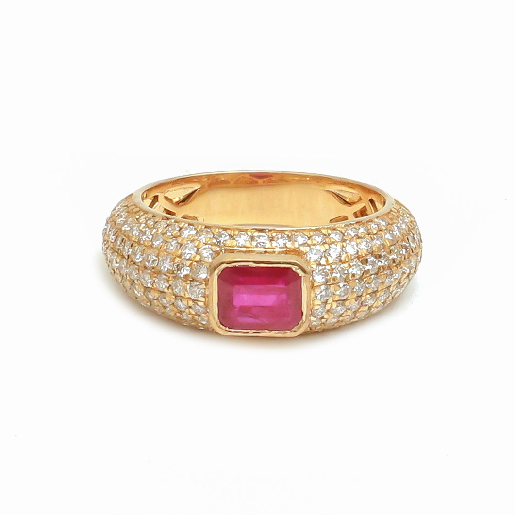 Diamond Ruby Ring
