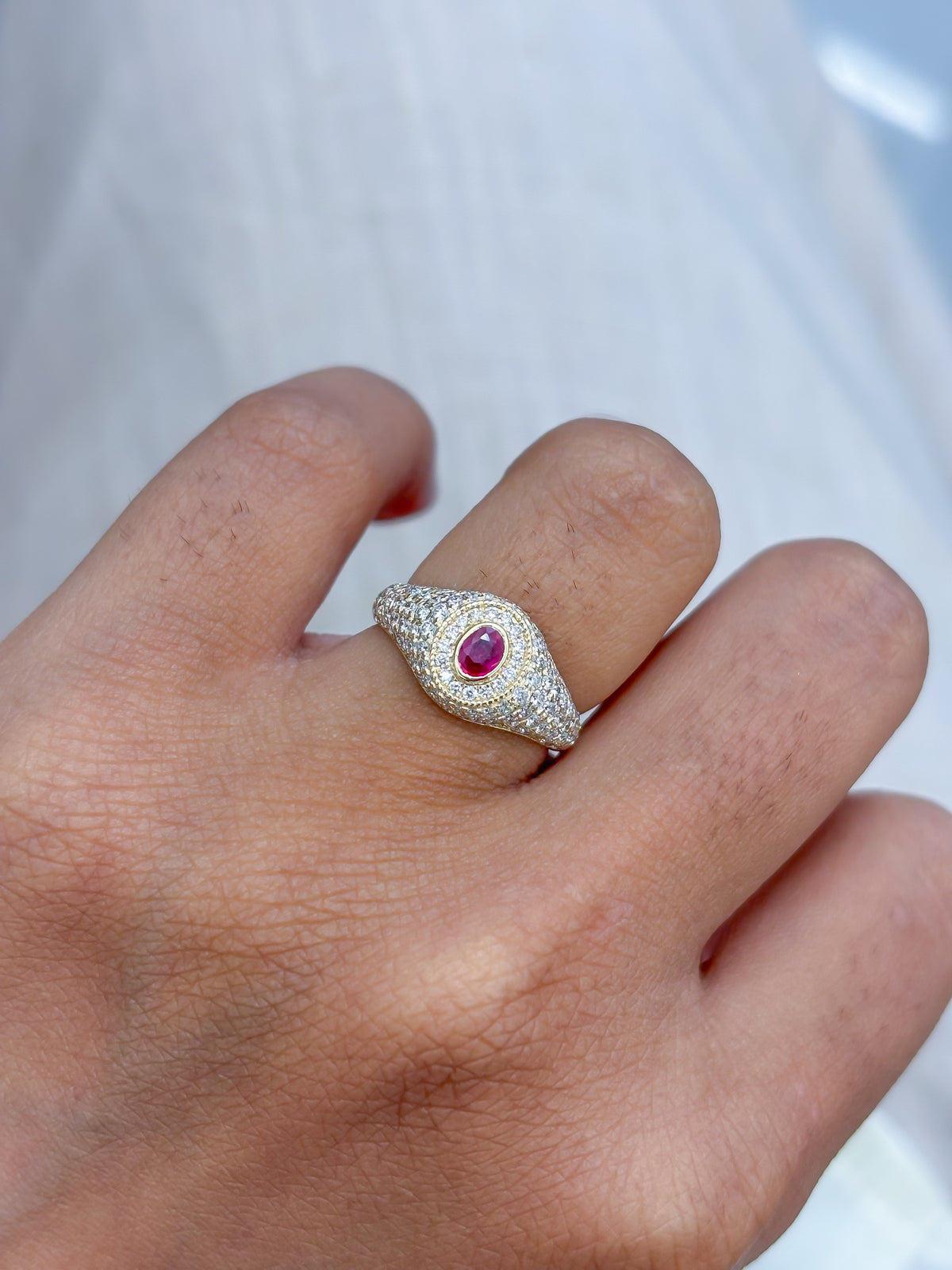 Diamond Ruby Ring