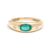 Emerald Diamond Ring