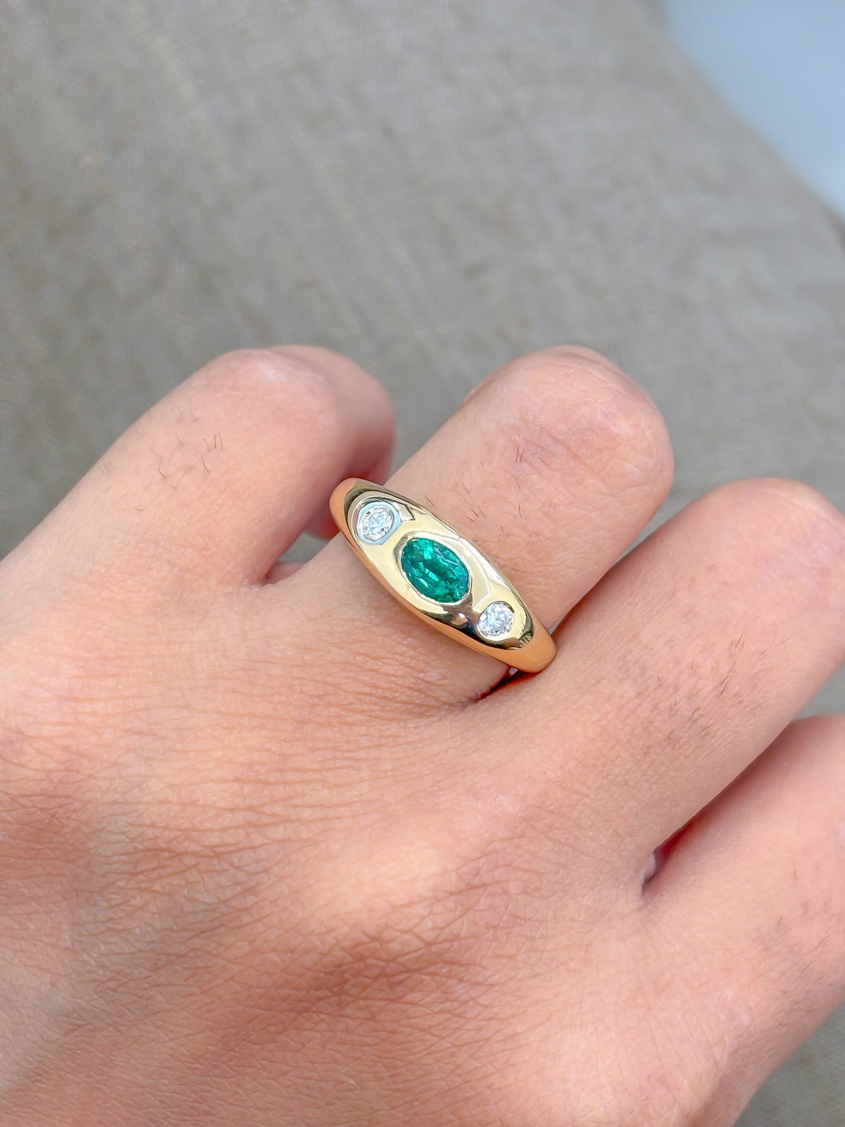 Emerald Diamond Ring