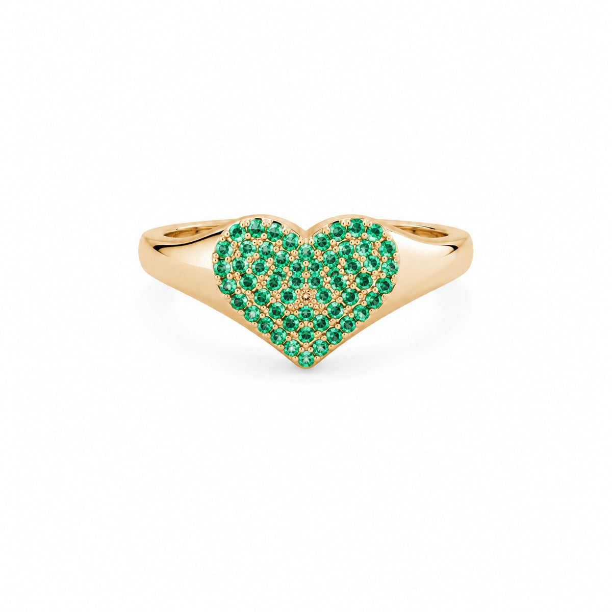 Emerald Pinky Ring