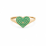 Emerald Pinky Ring