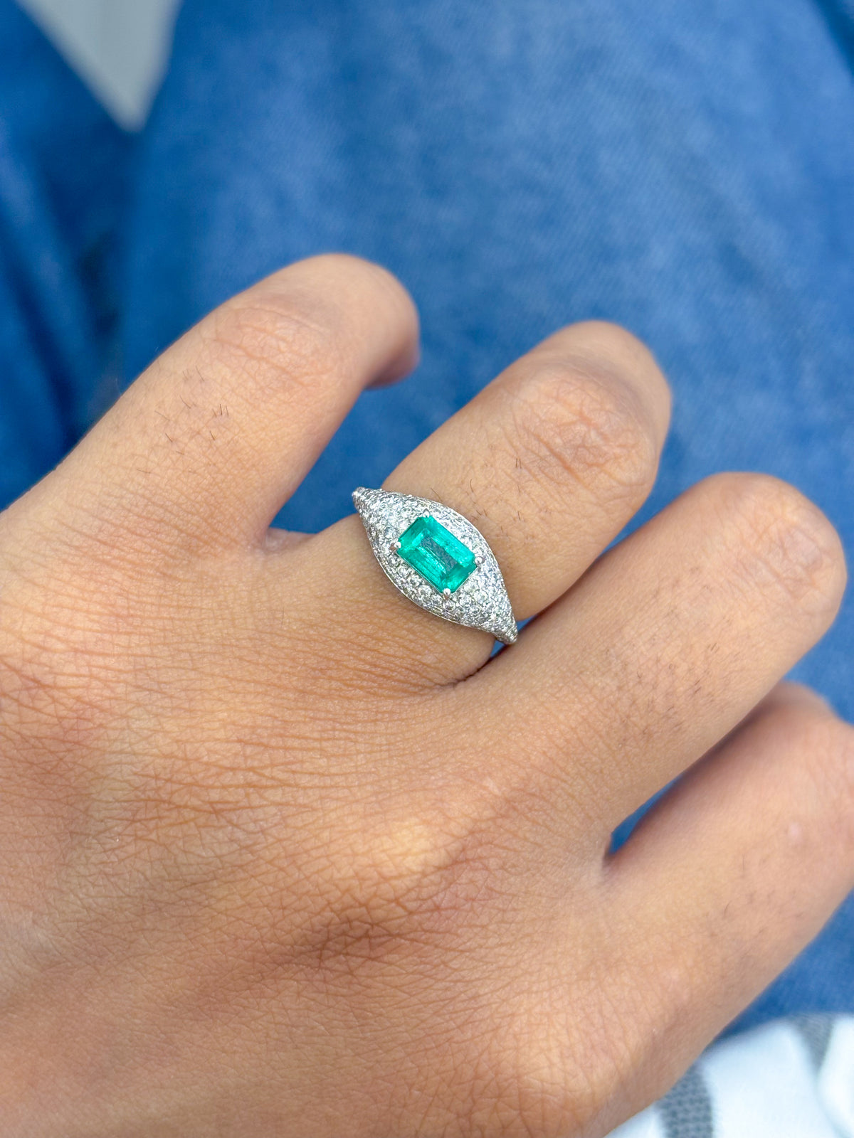 Emerald Diamond Ring