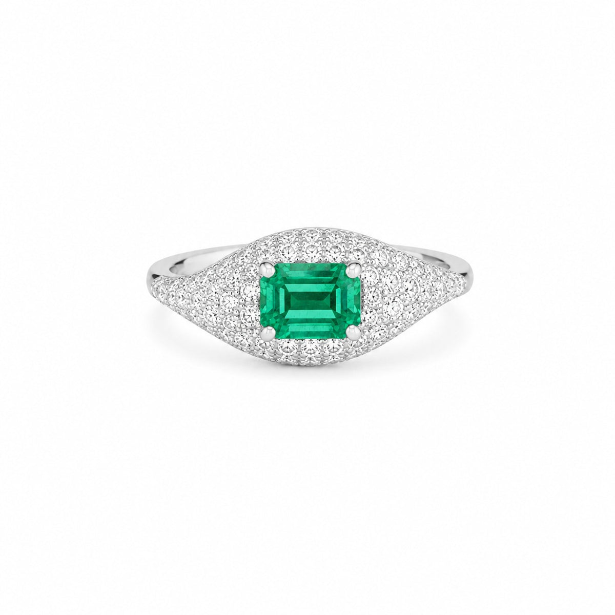 Emerald Diamond Ring
