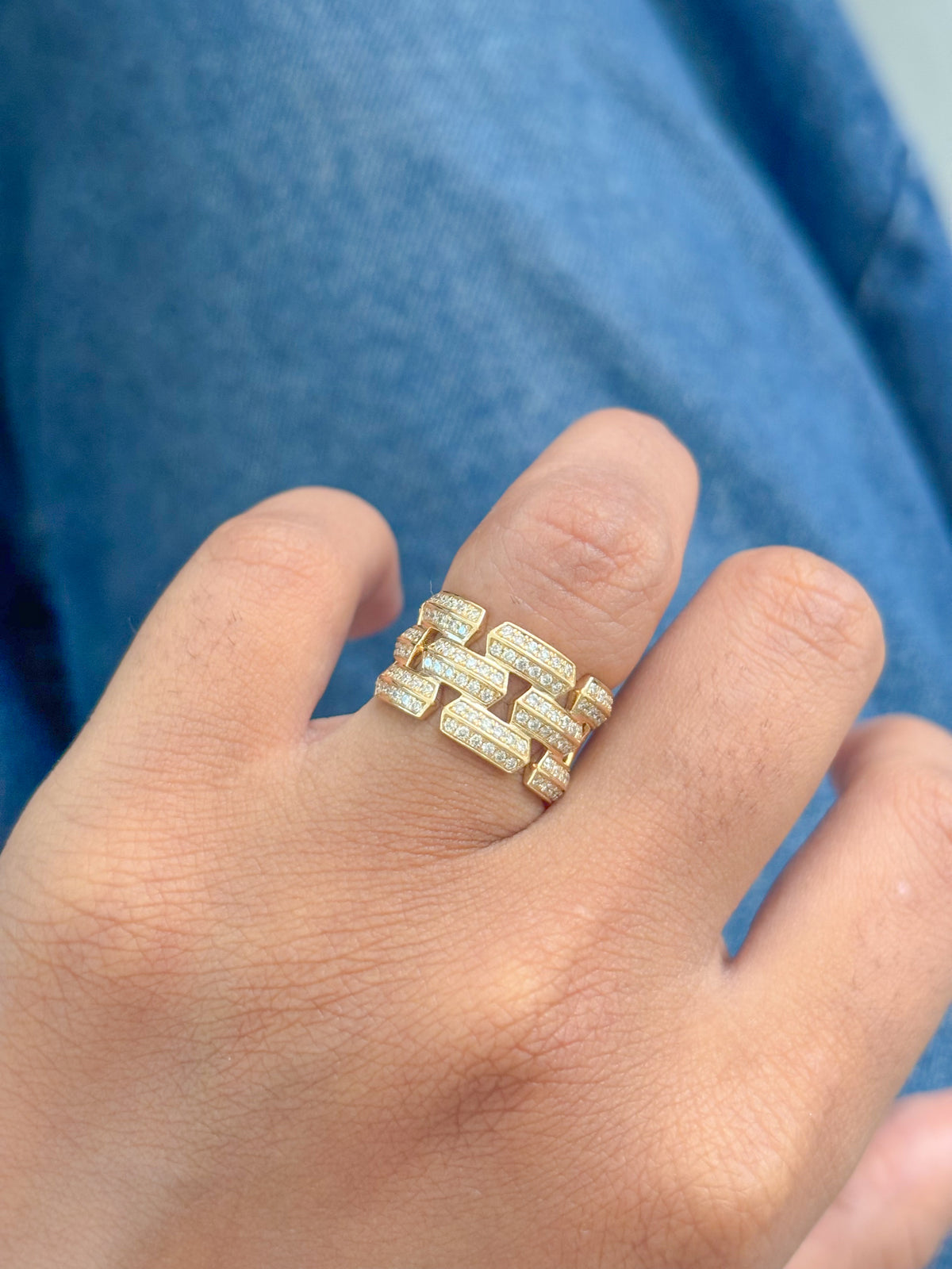 Diamond Pinky Ring