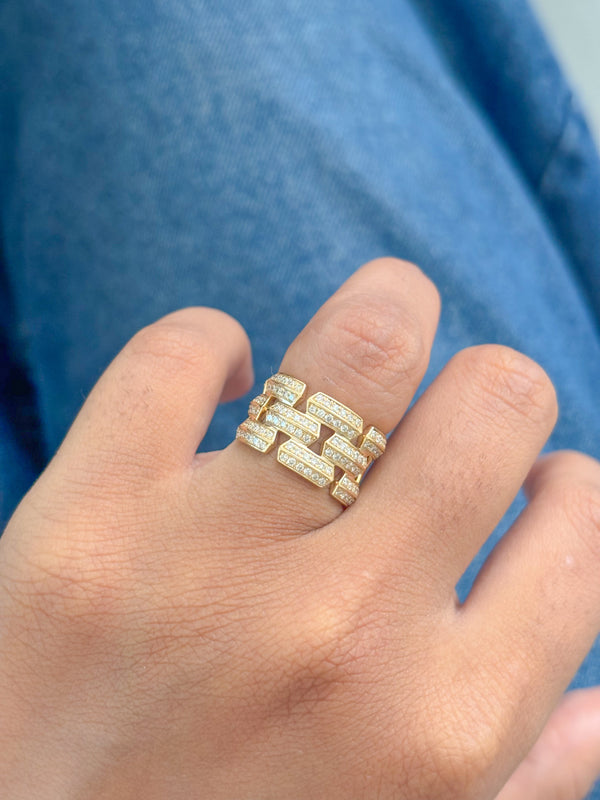 Diamond Pinky Ring