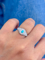 Diamond Turquoise Ring