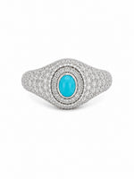 Diamond Turquoise Ring