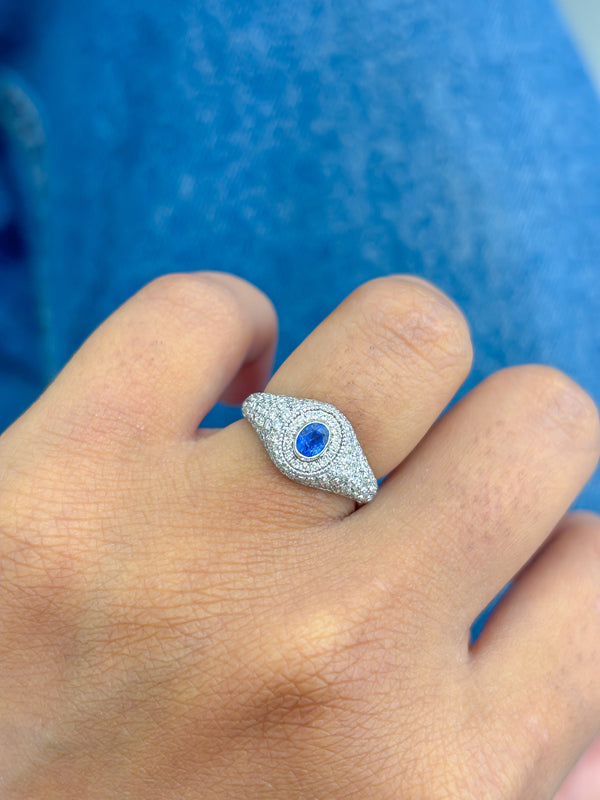 Turquoise Diamond Ring